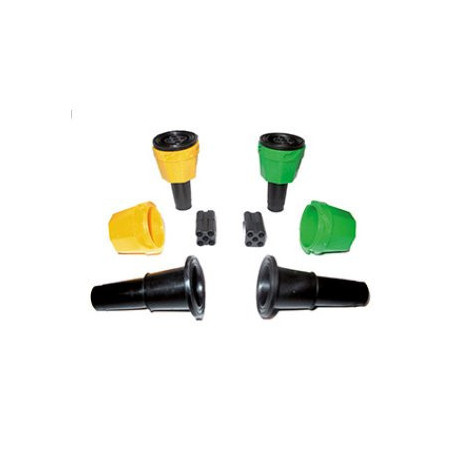 Connectique remorque carrée complète Verte pour câblage de feux - Remorques Discount