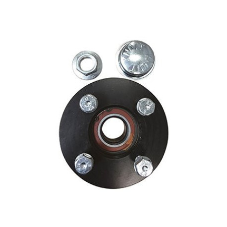 Moyeu complet KNOTT non freiné 750Kg 4T100 roulement cartouche - Remorques Discount 