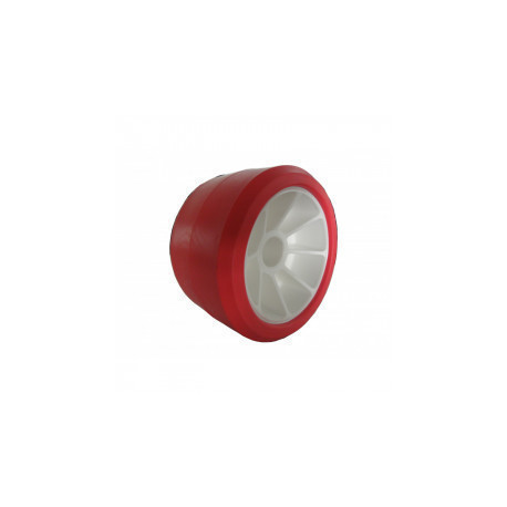 Galet rouge remorque intérieur gris 100x53 diamètre 21 - Remorques Discount 