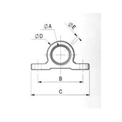 Paire de paliers à visser diamètre 45 - Remorques Discount 